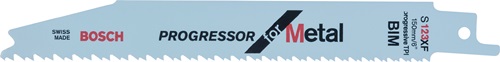 BOSCH Säbelsägeblatt S 123 XF L.150mm B.19mm TPI 8-14 1,8-3,2mm geschr.,gefr.2er Pk.
