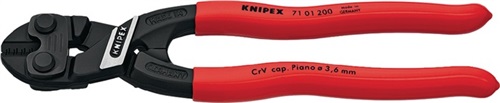 KNIPEX Kompaktbolzenschneider CoBolt® L.200mm Ku.-Überzug ger.3,6mm o.Aussparung