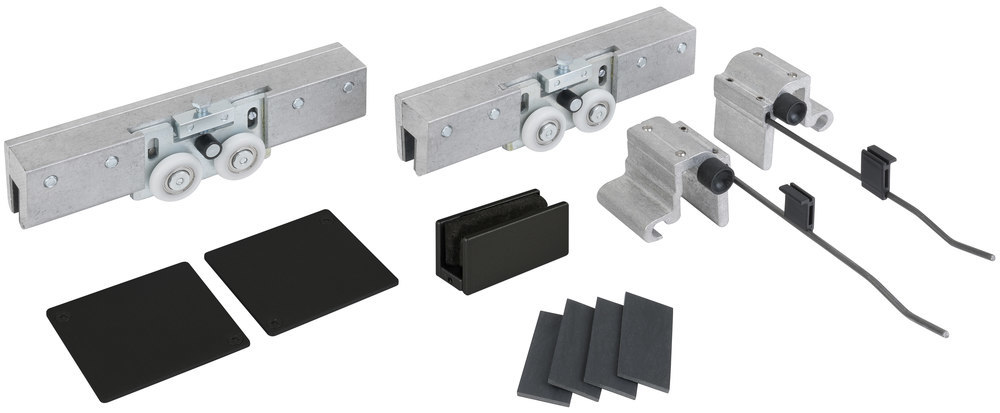 HERMAT Schiebetürbeschlag SAN REMO 9170.GKT/Glas, Edelstahl