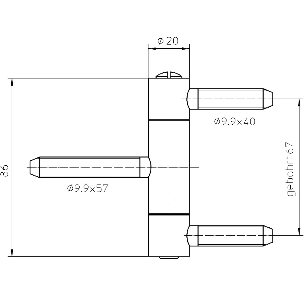 SIMONSWERK Einbohrband BAKA® C 1-20 WF