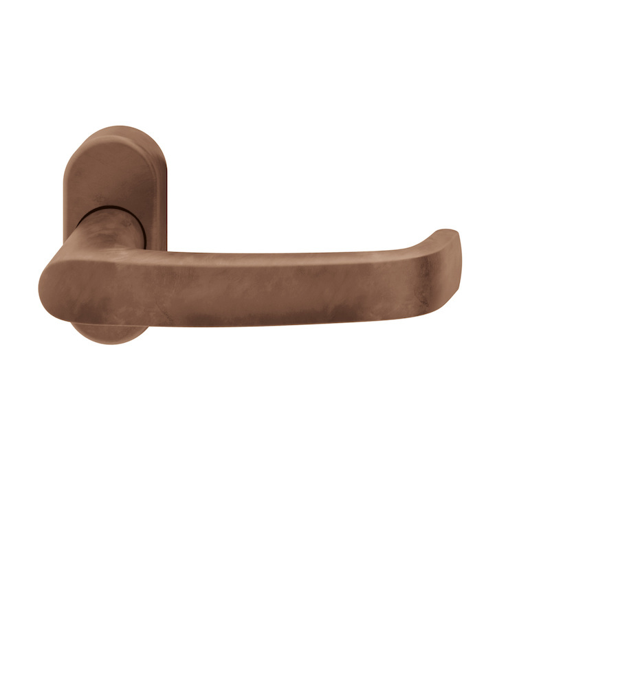 FSB Drücker-Halbgarnitur ohne Schlüsselrosette 09 1045, oval, VK 8 mm, Bronze