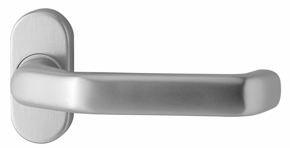 EDI Drücker-Halbgarnitur ohne Schlüsselrosette Ares 1200/2033, Aluminium