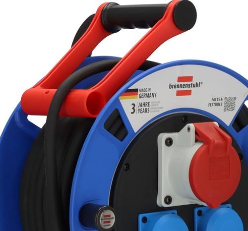 BRENNENSTUHL Drehstromkabeltrommel Garant 30m Gummi-Neopren 2mm² 300mm 3