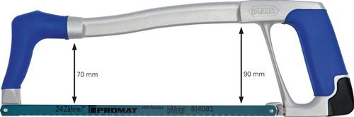 PROMAT Metallsägebogen Blatt-L.300mm 24 Z./Zoll D-Komfortgriff Alu-Druckg.PROMAT