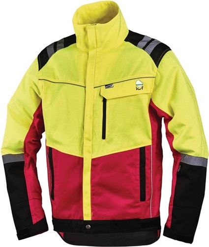 LEIPOLD+DOEHLE Forstschutzjacke Komfort Gr.XL neongelb/rot