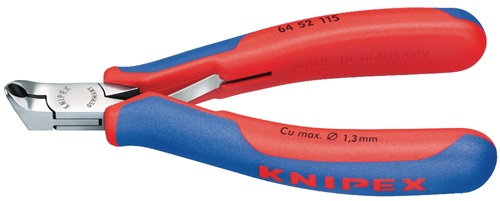 KNIPEX Elektronikvornschn.L.115mm Form 5 Facette nein spiegelpol.Mehrkomp.-Hüllen