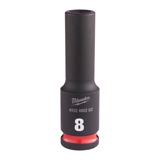 MILWAUKEE 8 x 65 mm SHOCKWAVE Schlagnuss 3/8" lang