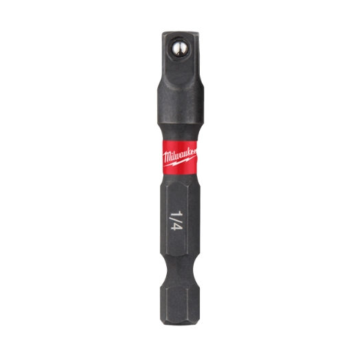 MILWAUKEE 1/4" Sechskant auf 1/4" Vierkant Steckschlüsseleinsatz SHOCKWAVE 50 mm