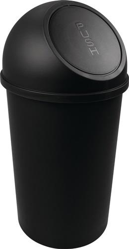 HELIT Abfallbehälter H615xØ312mm 25l schwarz HELIT
