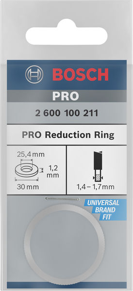 BOSCH Reduzierring für Kreissägeblätter, 30 x 25,4 x 1,2 mm