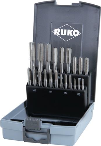 RUKO Handgewindebohrersatz DIN 352 M3-M12 21-tlg.HSS RUKO