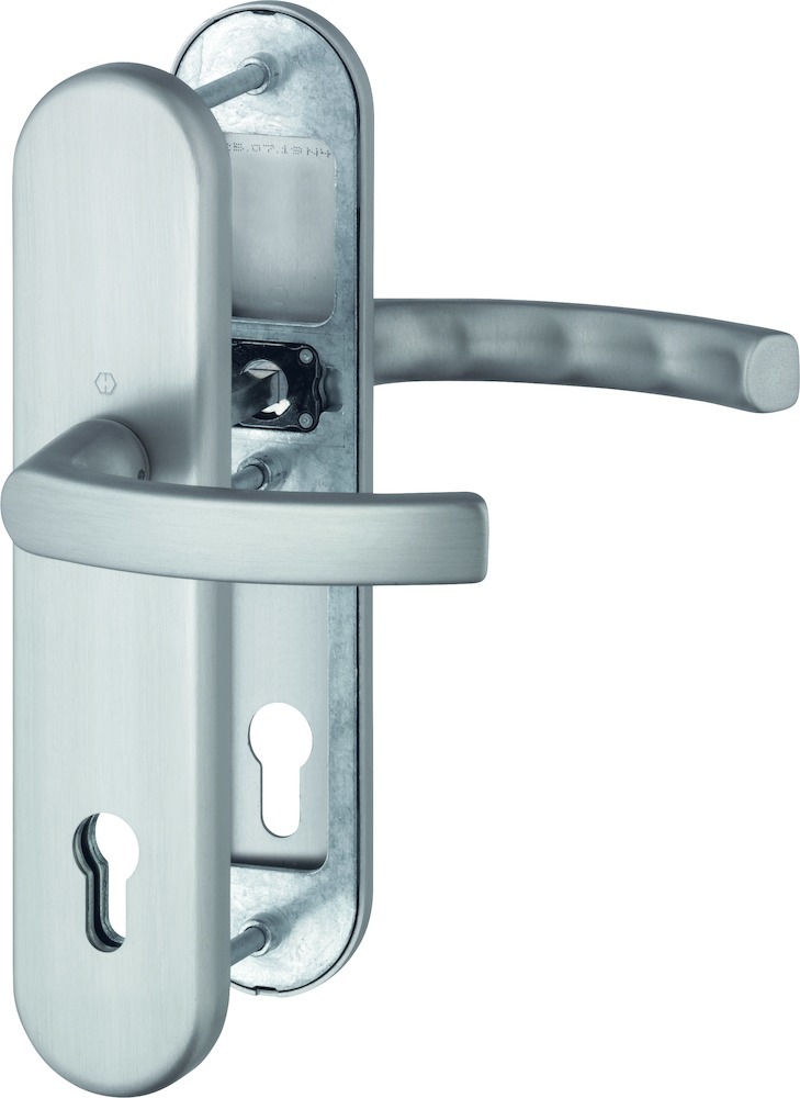 HOPPE® Schutz-Drückergarnitur mit Langschild Luxembourg 199/3331/3310, 10/92 mm, Aluminium