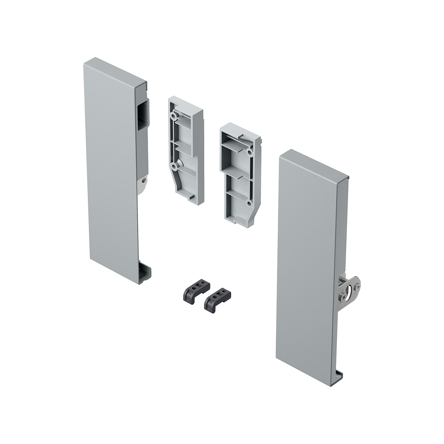 HETTICH Verbinder für Front ArciTech / 186 mm, silber, 9123089