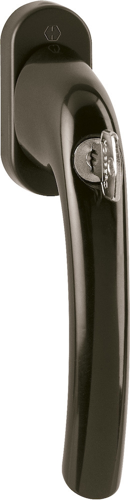 HOPPE® Fenstergriff absperrbar Tôkyô 0710S/U26, ohne Schrauben, N10, Aluminium, 1923907