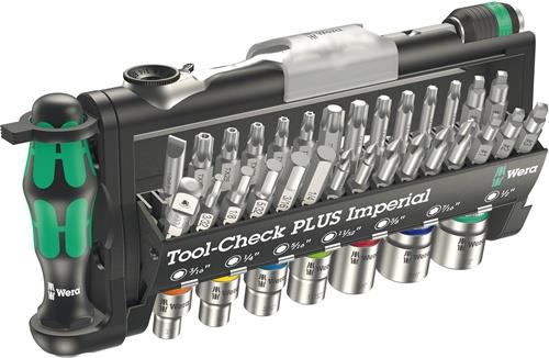 WERA Bitsatz Tool-Check PLUS Imperial 39-tlg.m.Ratsche+Handhalter WERA