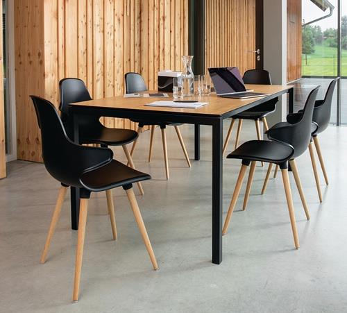 TOPSTAR Mehrzweckstuhl schwarz Kunststoffbeine schwarz VE=2 St.im Krt.TOPSTAR
