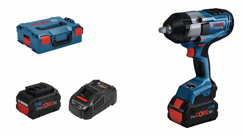 BOSCH Akku-Drehschlagschrauber GDS 18V-1000 mit 2x Akku ProCORE18V 8.0Ah in L-BOXX BOSCH Akku-Drehschlagschrauber GDS 18V-1000 mit 2x Akku ProCORE18V 8.0Ah in L-BOXX
