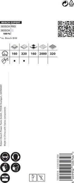 BOSCH EXPERT Tough Material Lochsäge, 54 x 60 mm. Für Dreh- und Schlagbohrer
