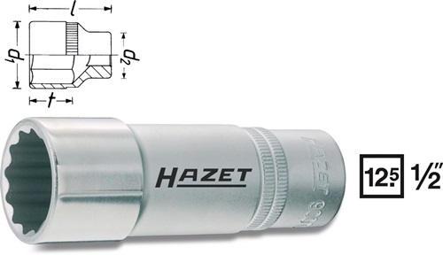 HAZET Steckschlüsseleinsatz 900TZ-30 1/2 Zoll SW 30mm L.85mm HAZET HAZET Steckschlüsseleinsatz 900TZ-30 1/2 Zoll SW 30mm L.85mm HAZET