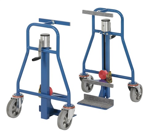FETRA Möbelhubroller Trgf./PA 600 kg Vollgummi-Bereifung brillantblau 2St./Krt.