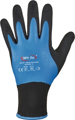 OPTIFLEX Handschuhe Winter Aqua Guard Gr.9 schwarz/blau EN 388,EN 511 PSA II OPTIFLEX