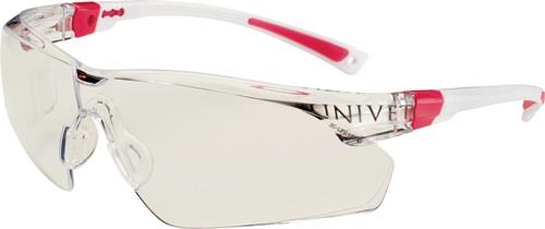 UNIVET Schutzbrille 506 UP EN 166,EN 170 Bügel weiß rosa,Scheibe klar PC UNIVET