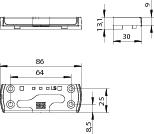 WINKHAUS Sicherheitsschließblech SBS.K.PAB.205, Stahl, WINKHAUS Sicherheitsschließblech SBS.K.PAB.205, Stahl,
