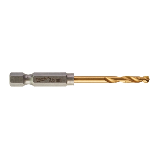 MILWAUKEE Metallbohrer SWave HSS-G TiN 3,5mm(10pc)