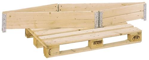 Nordwest Palettenaufsatzrahmen L1200xB800mm 4 Scharniere Nutz-H.200mm Nadelholz