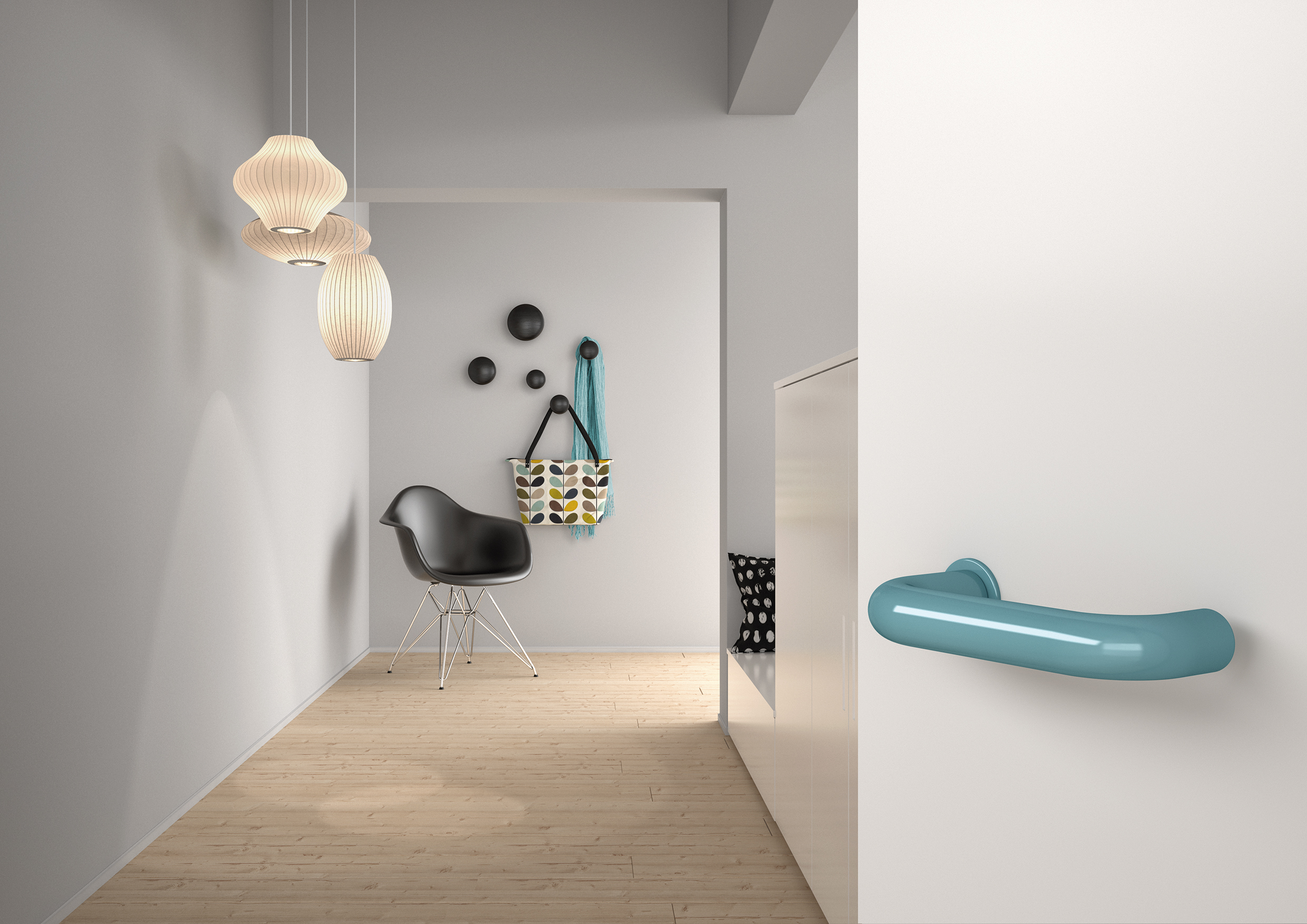 HEWI Türdrückergarnitur, System 111, Vierkant 8, Türstärke 40, matt