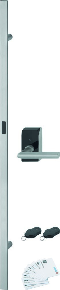 HOPPE Stoßgriff-Set berührungslos Amsterdam E5091GC/414NGC/1400Z, Edelstahl
