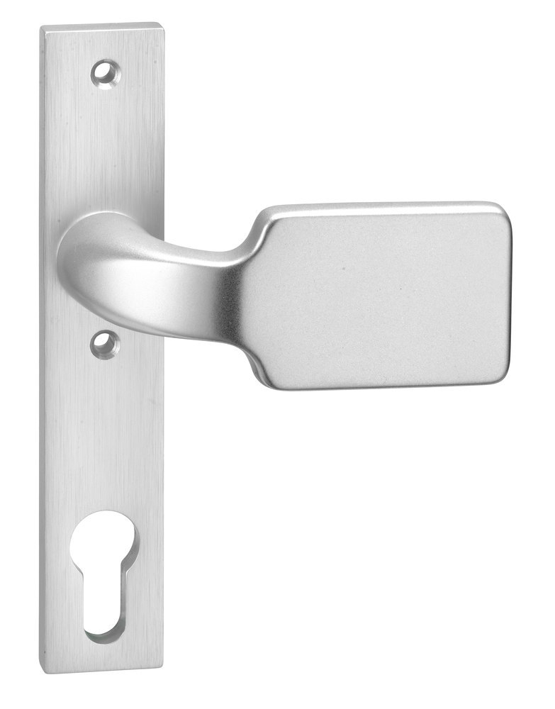 EDI Knopf auf Kurzschild Luna 1317/1020, Aluminium