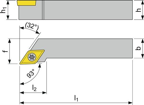 Klemmdrehhalter Außendrehen TECWERK