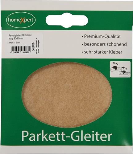 Nordwest Parkettgleiter Premium 80 x 95mm Filz natur eck.selbstkl.