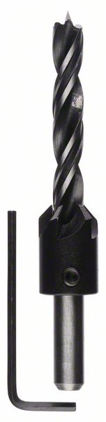 BOSCH Holzspiralbohrer mit 90°-Senker, 10 mm, 20 mm