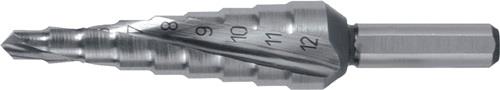 RUKO Stufenbohrer Bohrber.4-12mm HSS Spiralnut Z.2 Stufen 9 RUKO