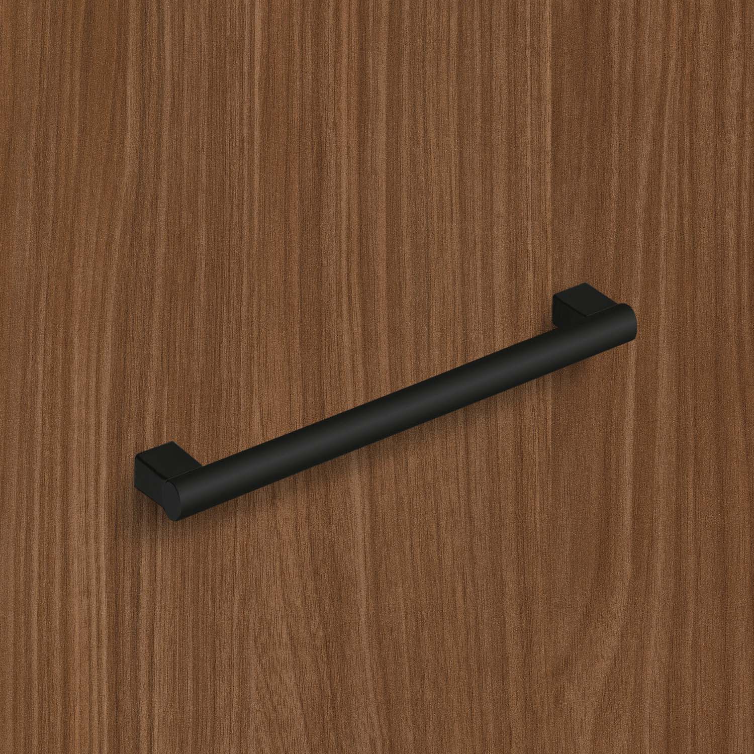 HETTICH Griff Vieste, Bohrabstand 160 mm, L 184 mm, H 30 mm, ø 12 mm, Schwarz matt, 9345469