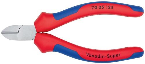 KNIPEX Seitenschneider L.125mm Kopf verchr.m.Mehrkomp.-Hüllen KNIPEX