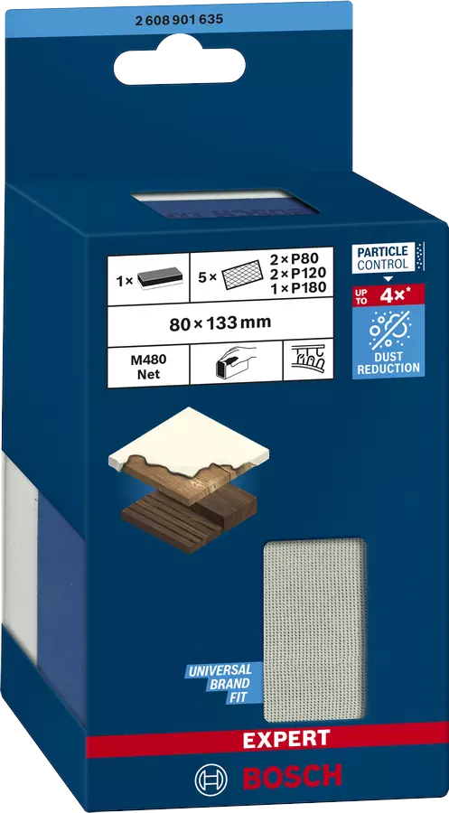 BOSCH EXPERT Schleifblock Dual Density M480