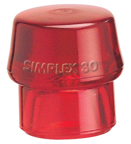 HALDER Schonhammerkopf SIMPLEX Kopf-Ø 60mm Plastik rot hart HALDER