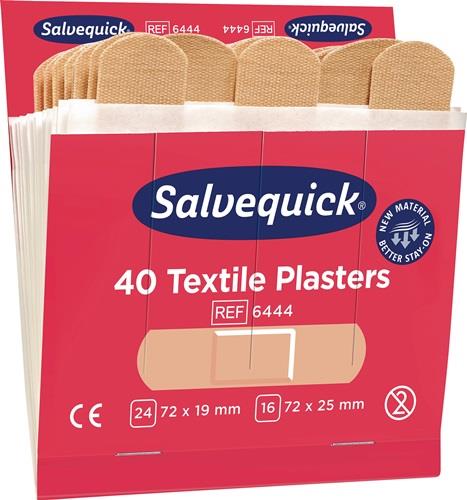 SALVEQUICK Pflasterstrips Salvequick elastisch 6 Nachfüllpack je 40 St.SALVEQUICK