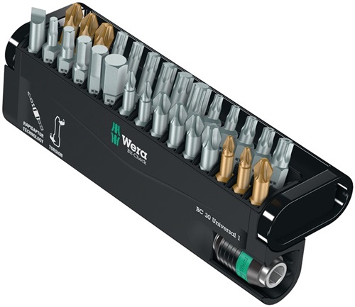 WERA Bitsortiment Bit-Check 30 Univ.1 30-tlg.Schlitz/PH/PZD/TX-BO/6Kt.WERA