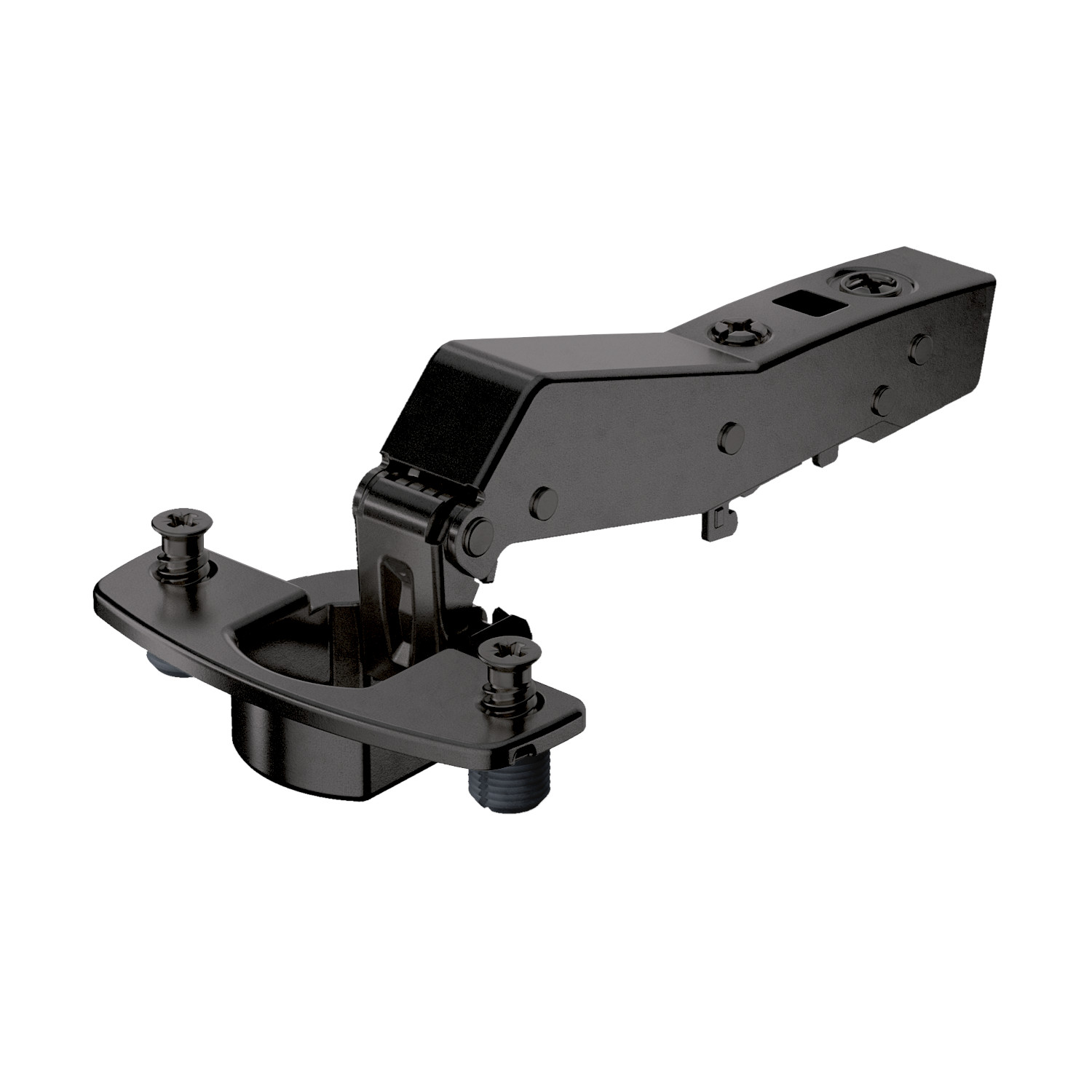 HETTICH Sensys Winkelscharnier W45 ohne Schließautomatik (Sensys 8669 W45), obsidianschwarz, 9091783