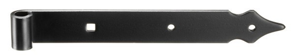 POLLMANN Ladenband mit Zierspitze, Rolle Ø 13 mm, verzinkt Duplex-schwarz eingefärbt (PZ)