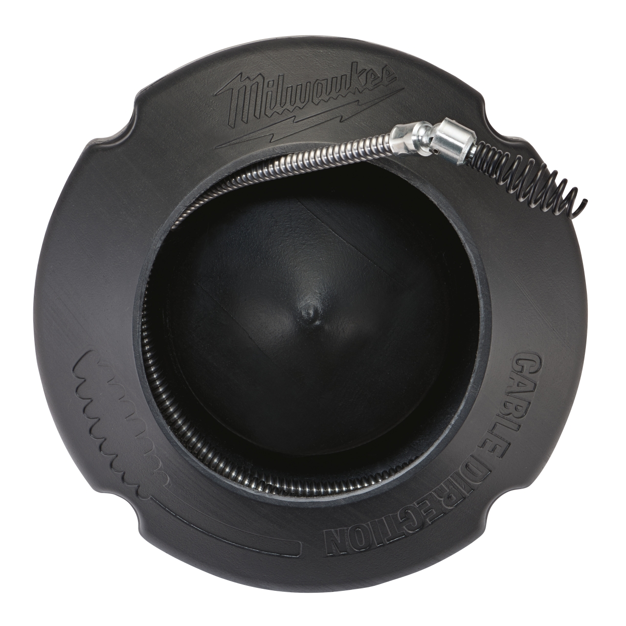MILWAUKEE 8 mm x 7,6 m mit Gelenk-Keulenkopf und Spiraltrommel Spirale für Akku-Rohrreiniger M12BDC
