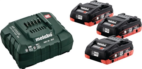 METABO Akkuset Basic 4,0 LiHD 18 V 3x4 (LiHD) Ah METABO