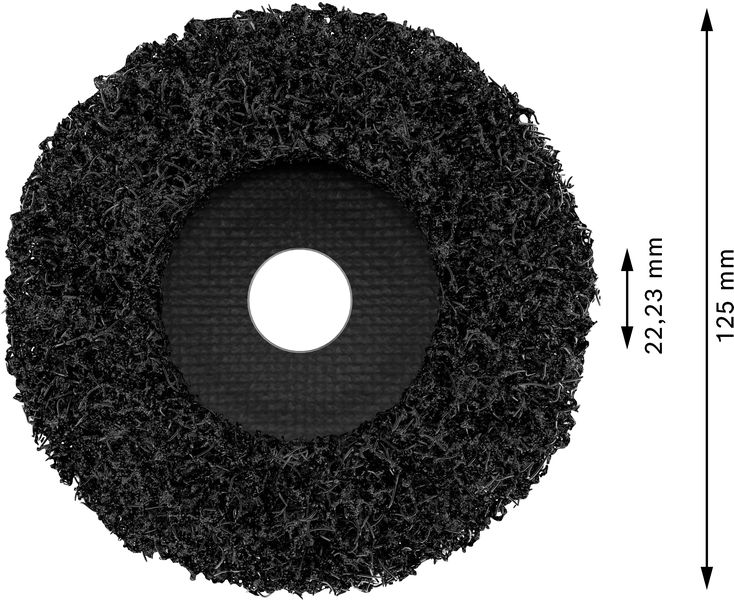 BOSCH Reinigungsscheibe N377, Best for Metal. Für kleine Winkelschleifer