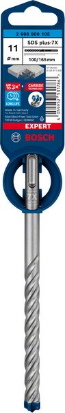 BOSCH EXPERT SDS plus-7X Hammerbohrer, 11 x 100 x 165 mm. Für Bohrhämmer