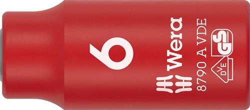 WERA Steckschlüsseleinsatz 8790 A VDE 1/4 Zoll SW 6mm L.41mm WERA