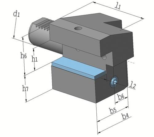 Axialwerkzeughalter C4 DIN 69880 links Überkopf TECWERK